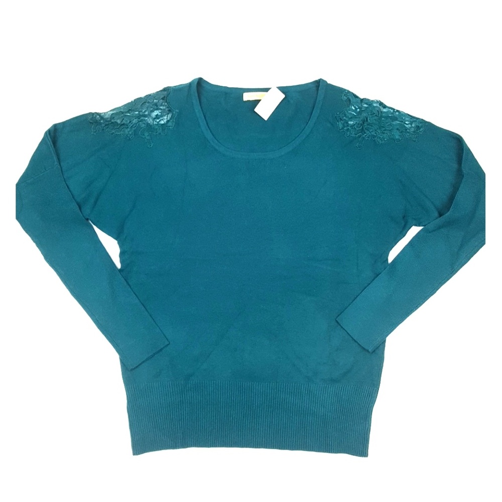 Indigo Lace Long Sleeve Sweater {Miss Morena}